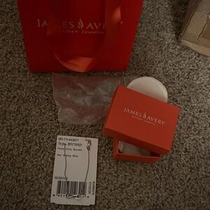 James Avery Sterling Silver Infinity Bracelet with Orange Packaging